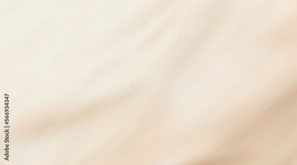 Light beige grainy gradient background, vanilla toned blurry cosmetics background, silk drapery backdrop