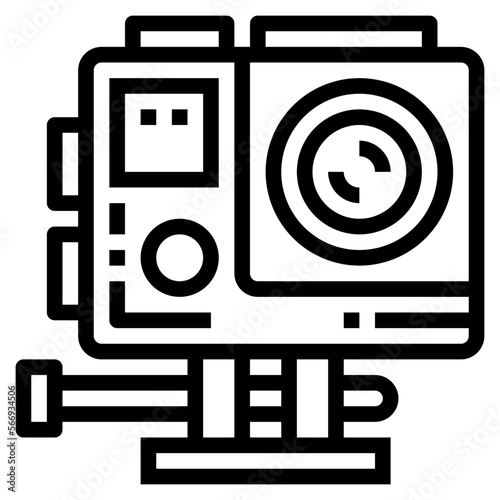 gopro line icon style