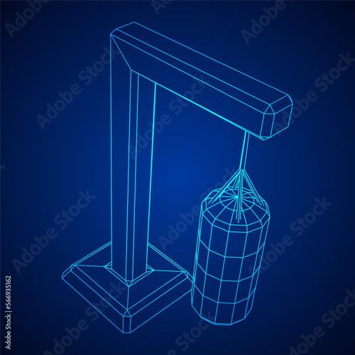 Punching bag for training boxing power punch