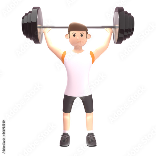 athlete sport male 3d illustration. an athlete who won an international level award