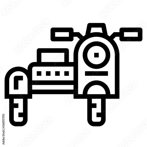 sidecar line icon style