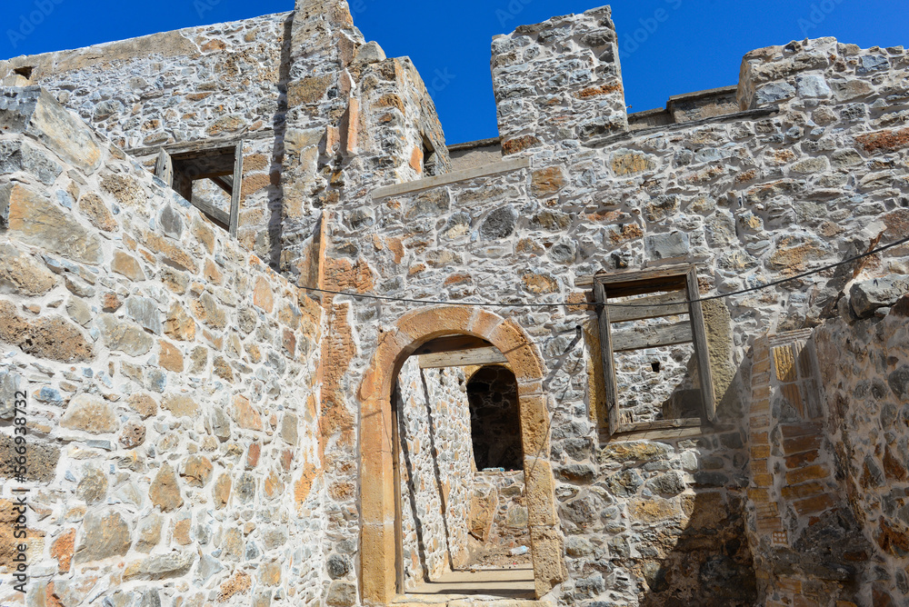 Festungsinsel Spinalonga (Kalydon) in Elounda, Agios Nikolaos, Kreta (Griechenland)