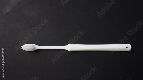 Toothbrush is isolated on black background