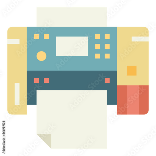 printer flat icon style