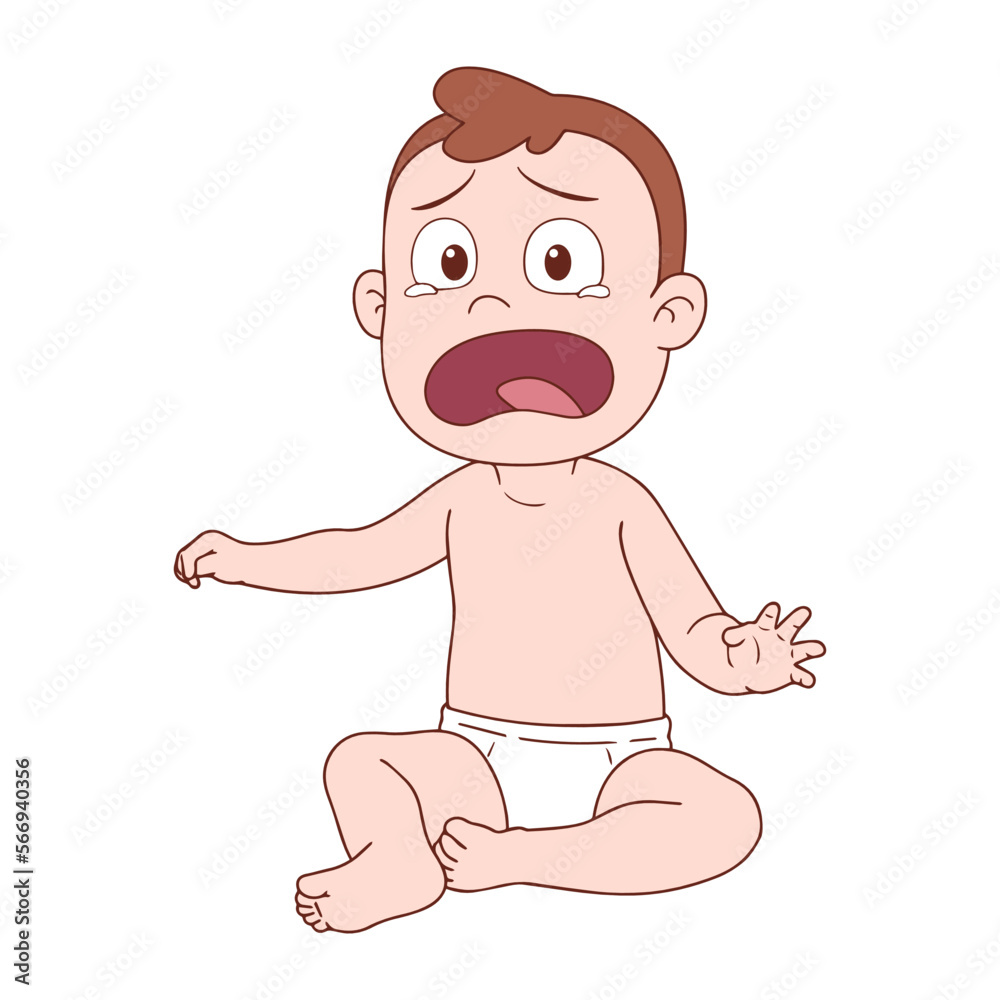 crying newborn baby vector illustration design crying newborn baby vector illustration design