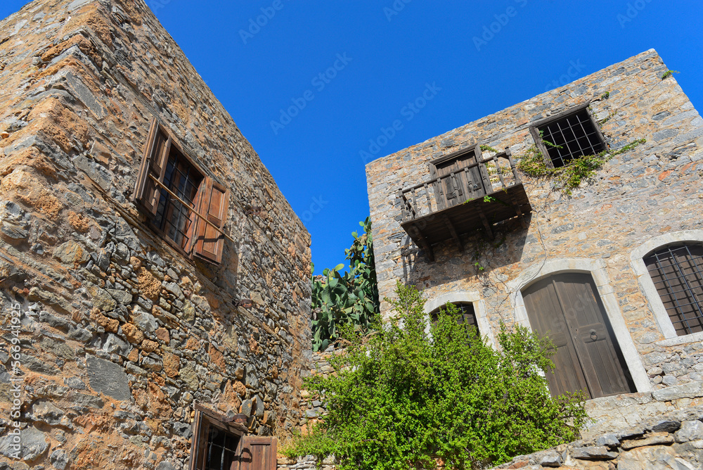 Festungsinsel Spinalonga (Kalydon) in Elounda, Agios Nikolaos, Kreta (Griechenland)