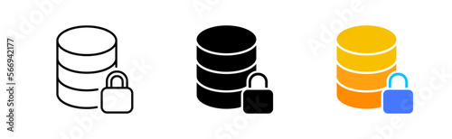 Reliability investment icons set. Lock, money, coins, investment, earnings, work, contract, credit, services. business concept. vector line icon in different styles.