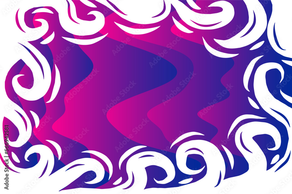 Abstract halftone backdrop with flowing liquid stack pattern.