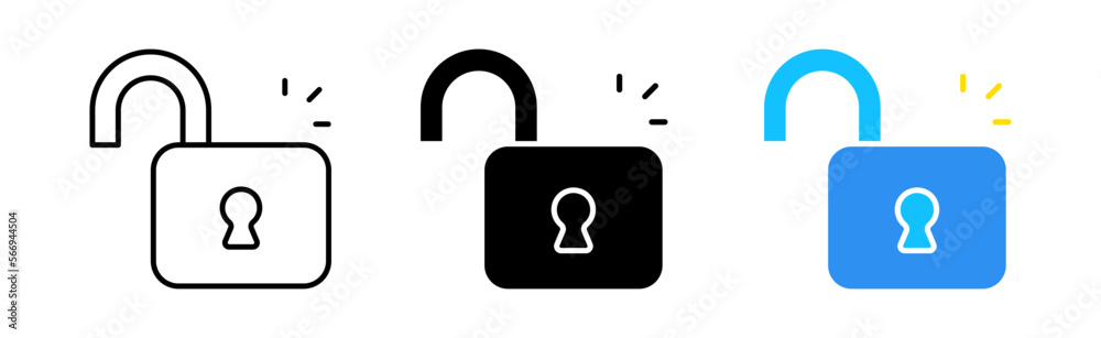 Access icons set. Lock, antivirus, shield, privacy, vpn, anonymity, reliability, authentication, identification. security concept. vector line icon in different styles Access icons set. Lock, antivirus, shield, privacy, vpn, anonymity, reliability, authentication, identification. security concept. vector line icon in different styles