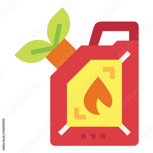 biofuel flat icon style