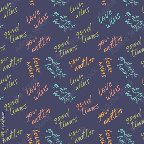 Cute, spring,conversational seamless pattern print, typographic, positive quotes and slogans for fabric, textile, tshirt, packaging, wrapping, tshirt, girls, women, kids, fashion