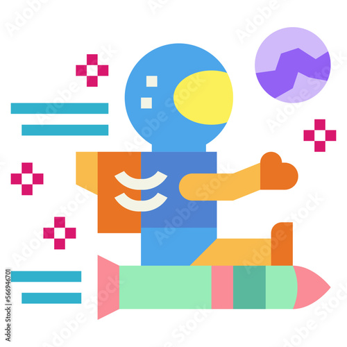 nasa flat icon style