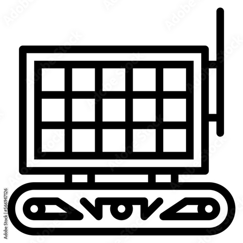 Grover line icon style