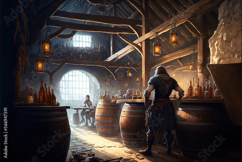 Obraz na plátne Tavern Ambiant for RPG Players