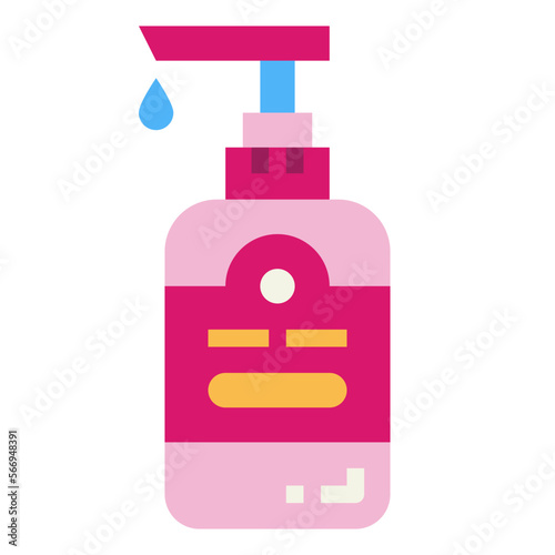 sanitizer flat icon style