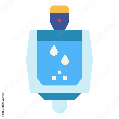Urinal flat icon style