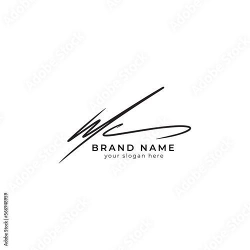 M C initial letter signature logo or handwritten monogram
