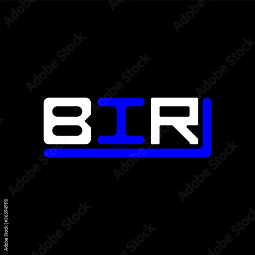 BIR letter logo creative design with vector graphic, BIR simple and modern logo.