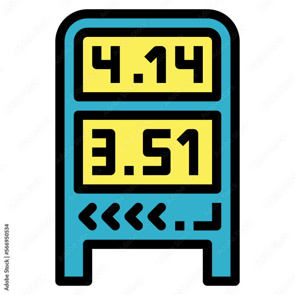 price filled outline icon style price filled outline icon style