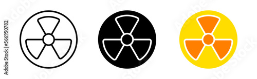 Eco friendly source of electricity set icon. Carbon dioxide, plug, lightning, filling station, solar battery, nuclear power, accumulator. Vector icon in line, black and color style on white background
