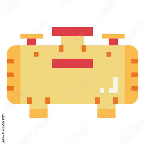 Petrol tank flat icon style