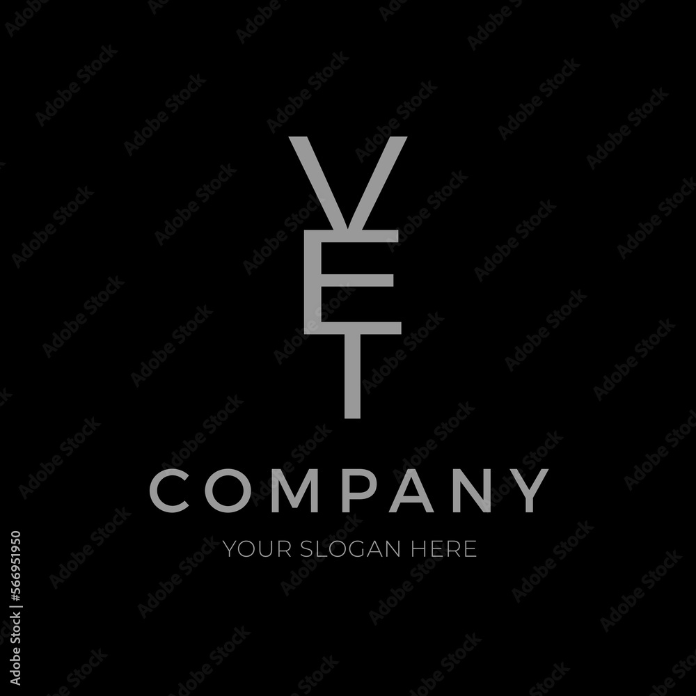 Veterinary minimal creative letter logo design vector. Home pet vet clinic icon. Simple modern initials company logo. Veterinary minimal creative letter logo design vector. Home pet vet clinic icon. Simple modern initials company logo.