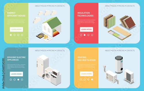 Energy Efficient House Isometric