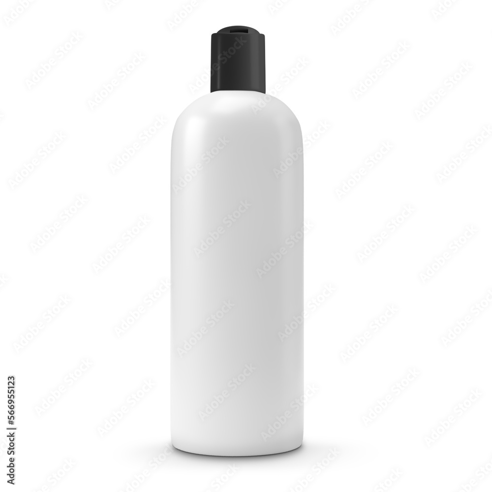 White bottle black lid isolated transparent White bottle black lid isolated transparent