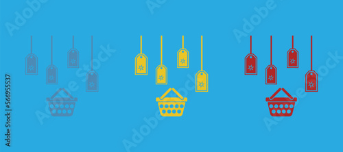 Christmas sale icon, Christmas concept, vector illustration