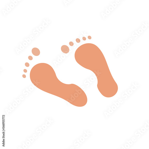 feet icon, health concept, vector illustration