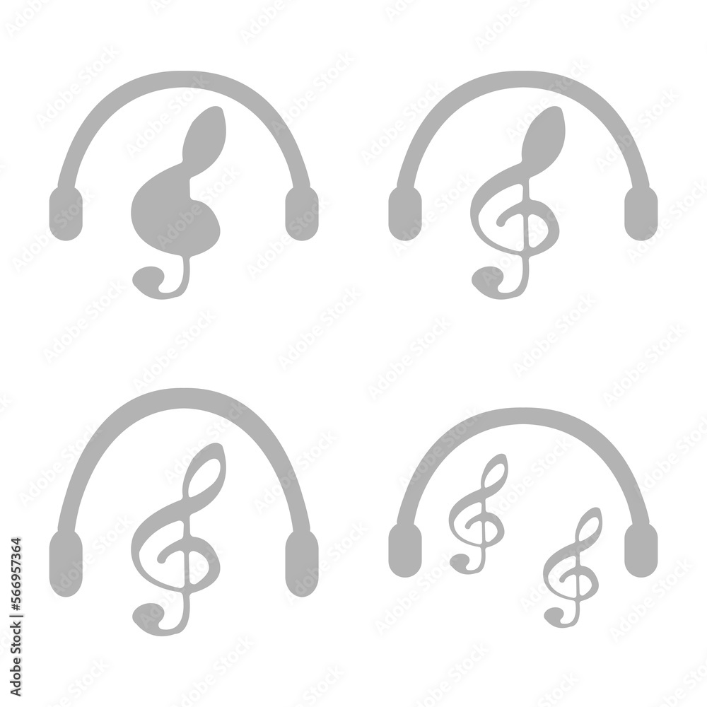 icon of headphones, music, vector illustration icon of headphones, music, vector illustration