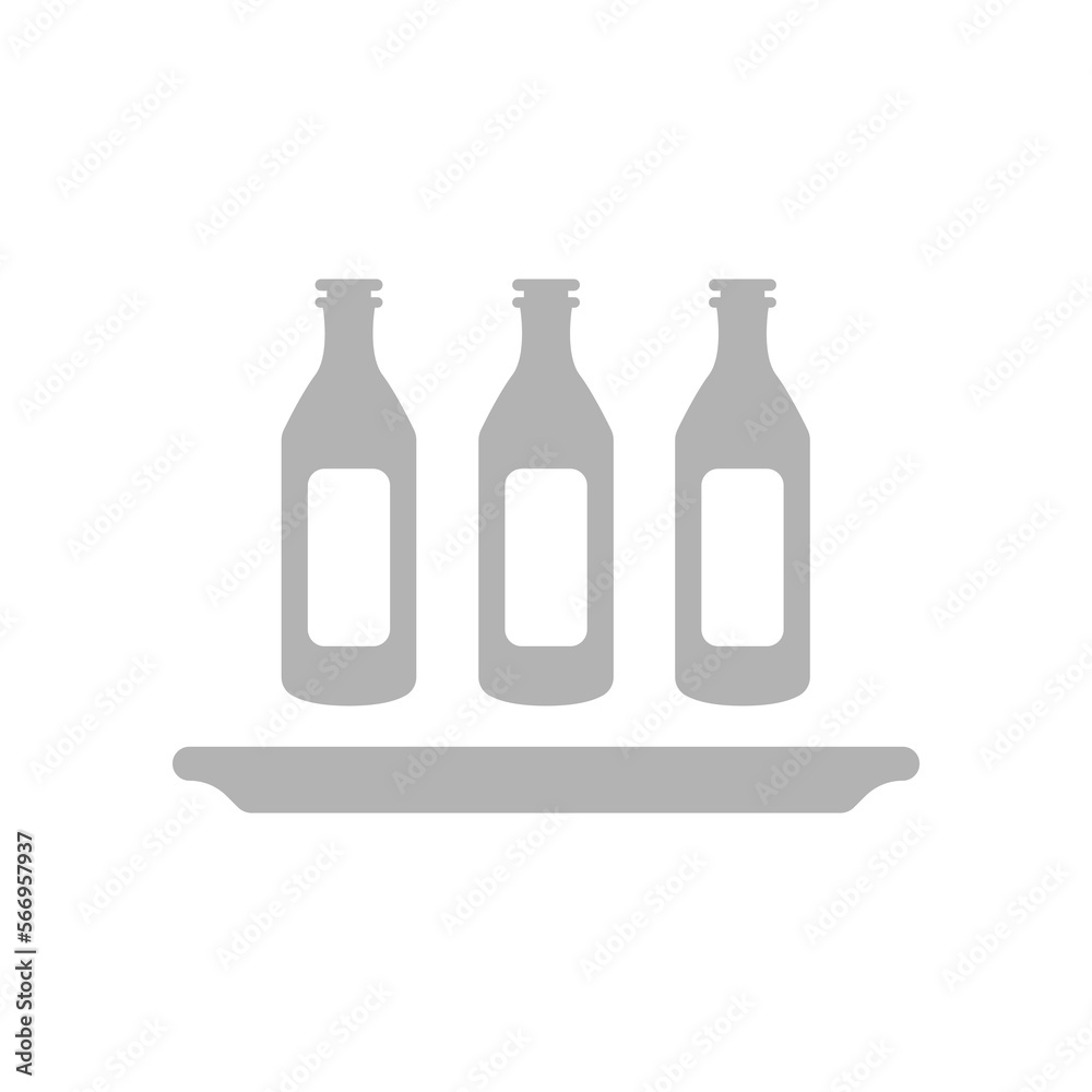 bottle icon on white background, vector illustration bottle icon on white background, vector illustration
