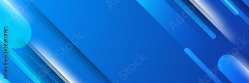 Wide Hi-tech digital technology concept. Illustration high computer technology on blue background. Abstract futuristic design. sci-fi vector illustration.