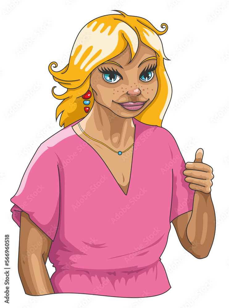 Jolie fille aux cheveux longs en robe Jolie fille aux cheveux longs en robe