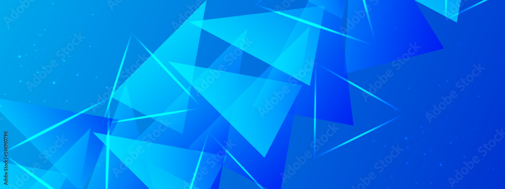 Fototapeta premium Abstract blue banner background
