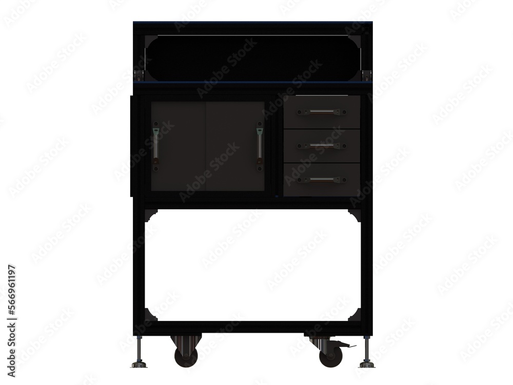 T-Slot Profile Workstations 3D Rendering T-Slot Profile Workstations 3D Rendering