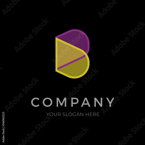 DDB, BDD, BD creative letter logo design. Simple modern initials company logo.