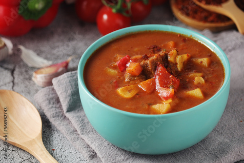 Traditional Hungarian meat stew - Goulash 