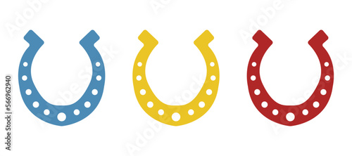 horseshoe icon on a white background, vector illustration