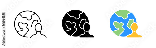 Tourist icons set. Geography, lesson, round the world, traveler, hike, tourism, search, magnifier, vacation, vacation, ticket, plane, turnover. travel concept. Vector black line icons set