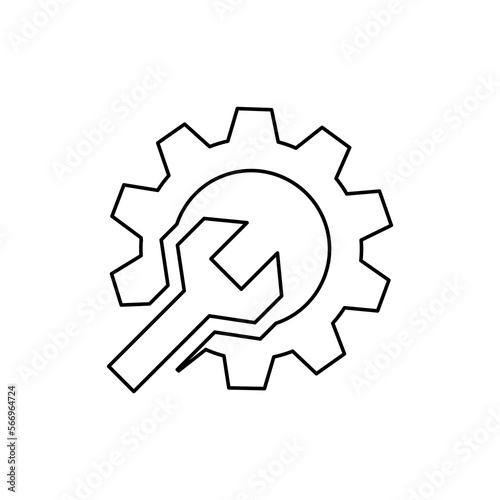 repair icon on a white background, vector illustration