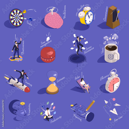 Productivity Boosting Icon Set