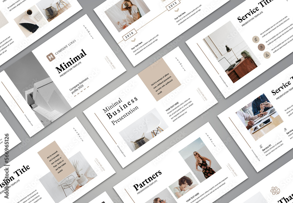 Simple Presentation Slide Layout Stock Template | Adobe Stock