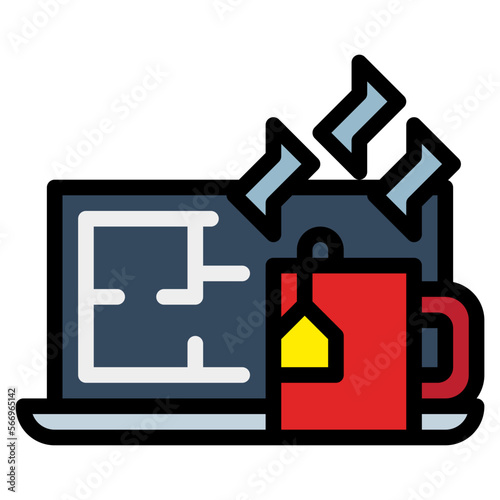 teatime filled outline icon