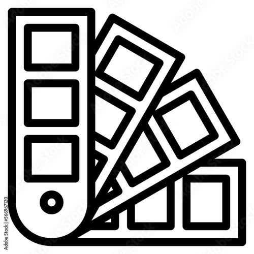 Pantone outline icon