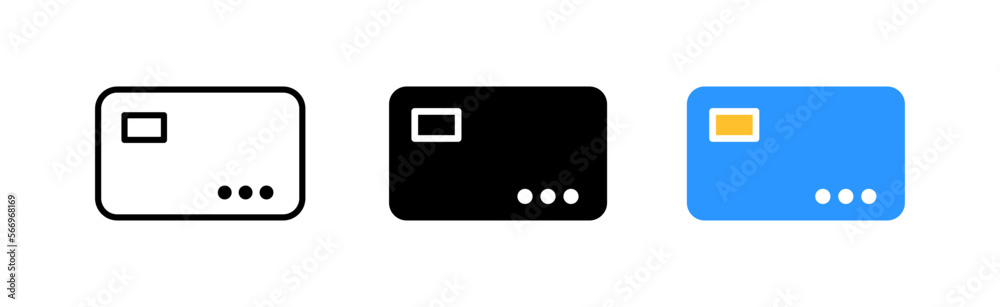 Bank card line icon. Bank, online, sales, transactions, transfers, business, profit, currencies, online store. finance concept. Vector icon in line, black and colorful style on white background Bank card line icon. Bank, online, sales, transactions, transfers, business, profit, currencies, online store. finance concept. Vector icon in line, black and colorful style on white background