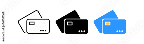 Bank card line icon. Bank, online, transactions, transfers, sales, business, profit, currencies, online store. Finance concept. Vector icon in line, black and colorful style on white background