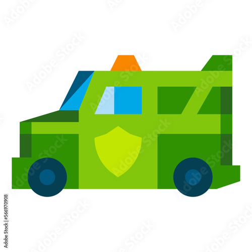 armored flat icon
