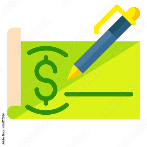 checkbook flat icon
