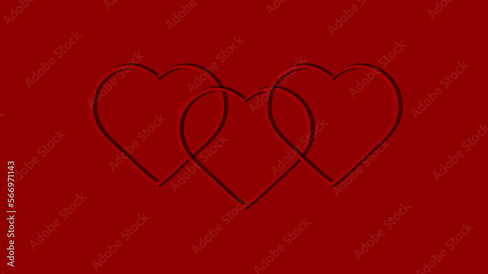 Red hearts on a red background. Card. Valentine's Day. Love. Image of a heart. Hearts. many hearts Red hearts on a red background. Card. Valentine's Day. Love. Image of a heart. Hearts. many hearts